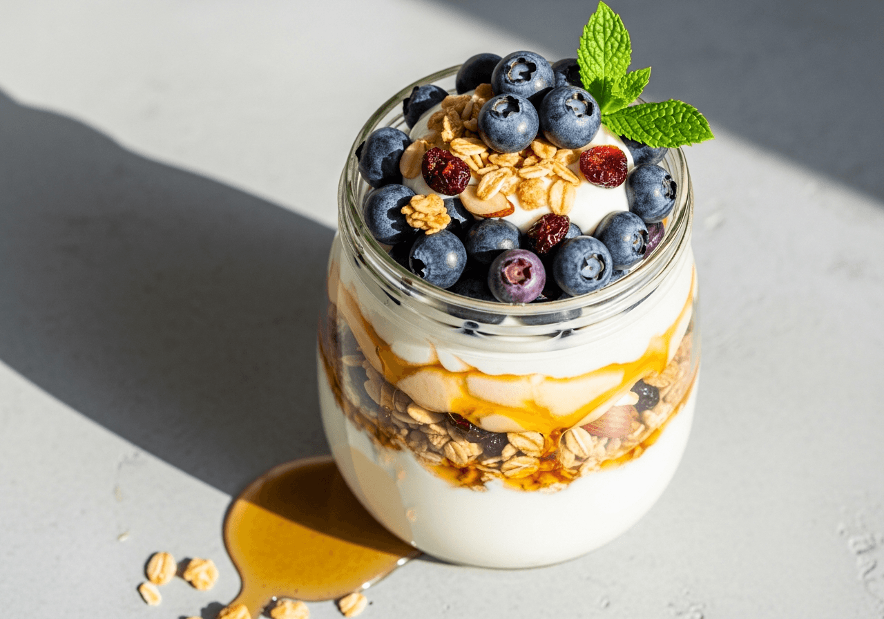 Blueberry Maple Yogurt Parfait