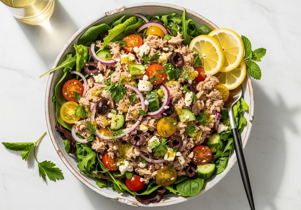 Zesty Mediterranean Tuna Salad