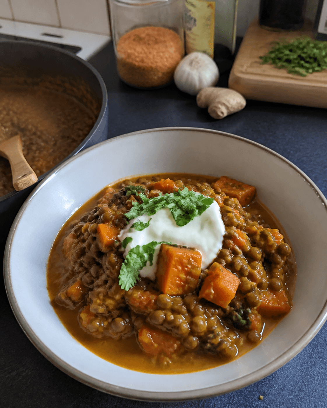Cozy Coconut Lentil & Sweet Potato Curry