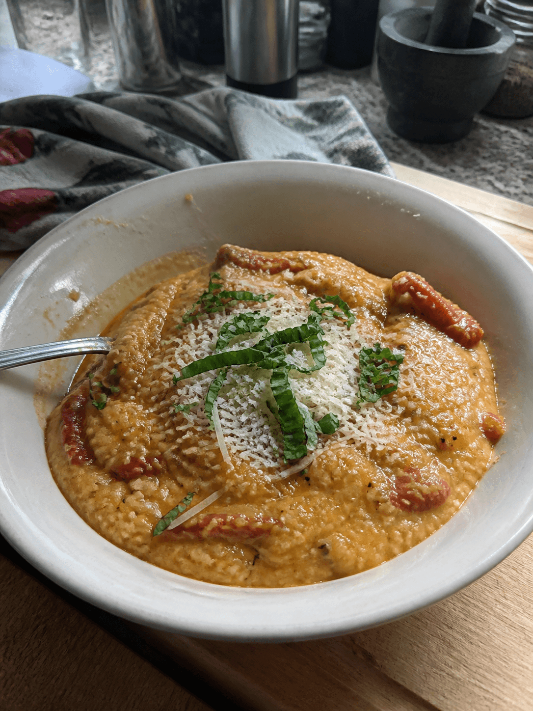 Creamy Sun-Dried Tomato Polenta