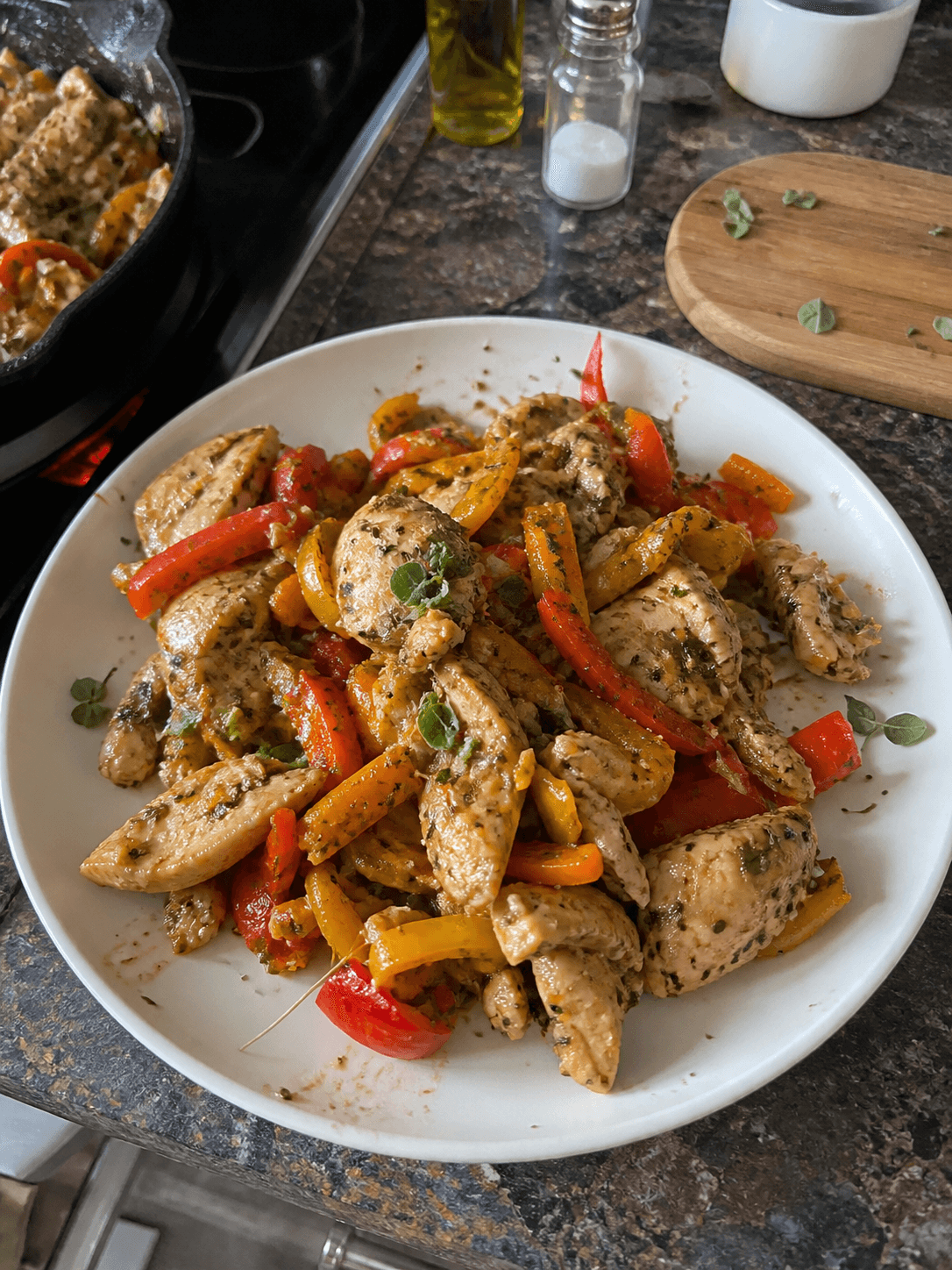 Herby Cottage Chicken & Bell Pepper Skillet