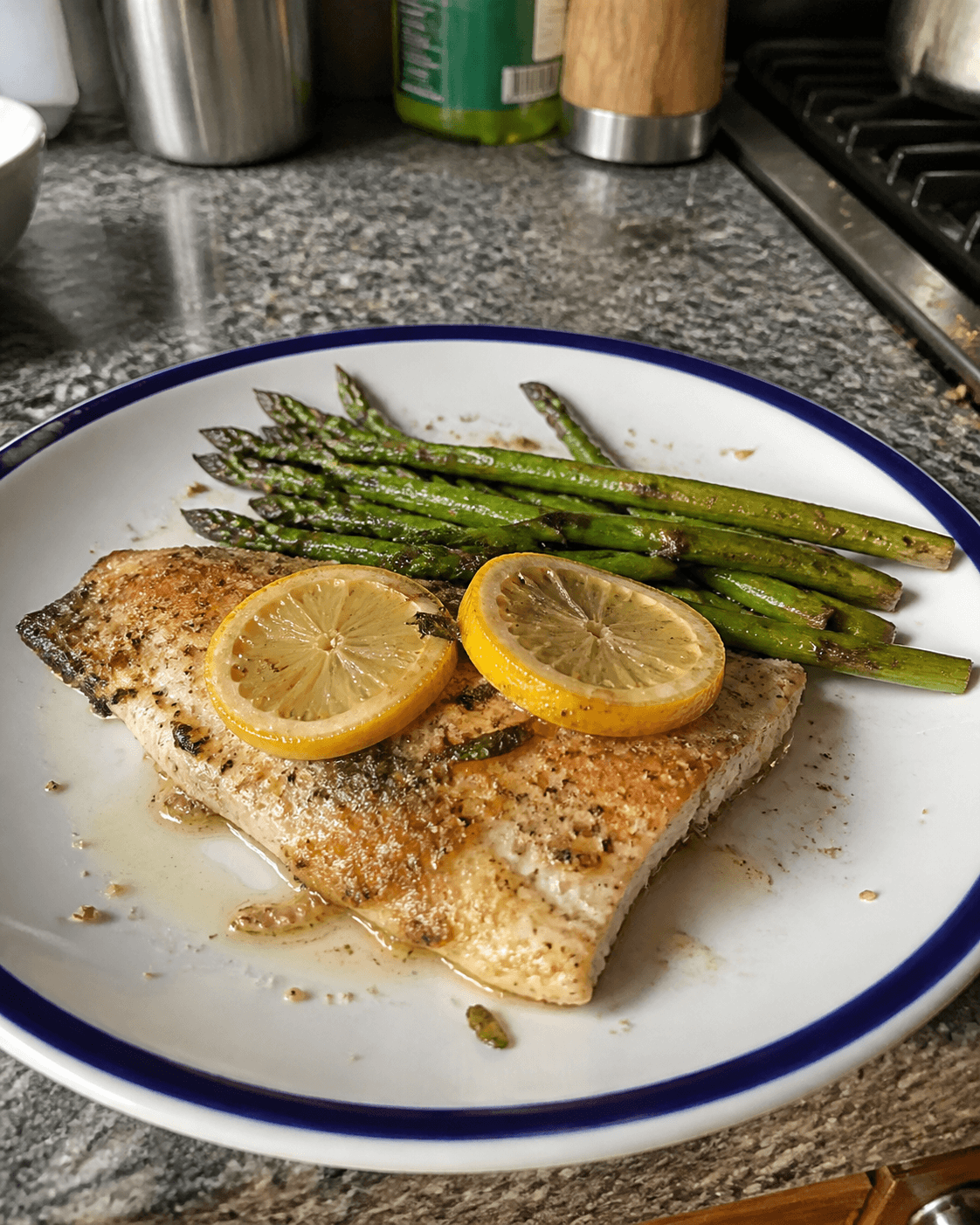 Lemony Pan-Seared Trout with Asparagus