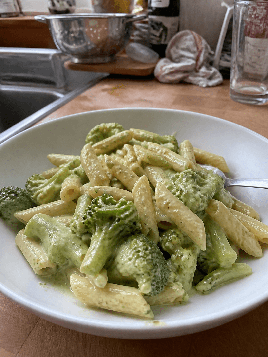 Speedy Creamy Broccoli Pasta