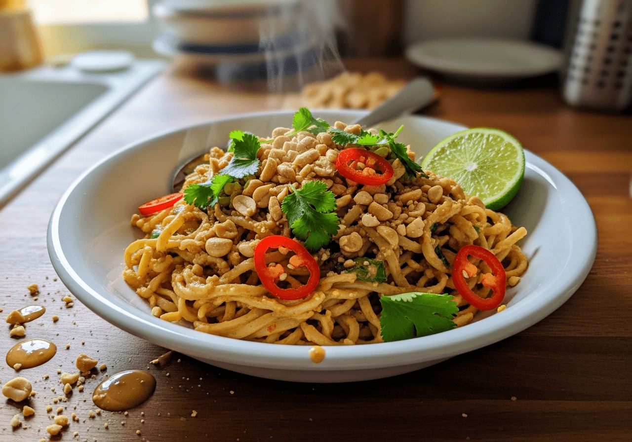 Speedy Peanut Lime Noodles