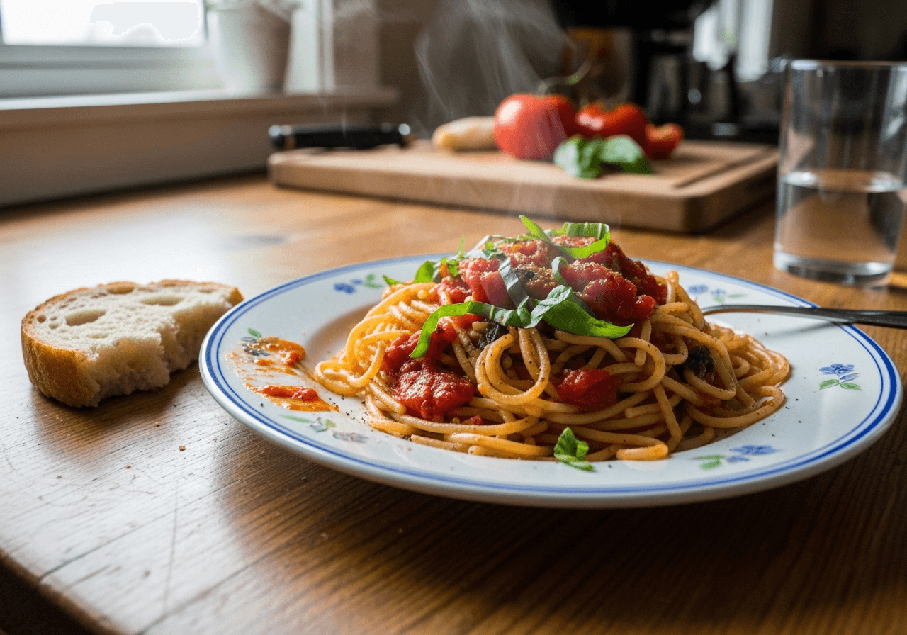 Speedy Tomato Basil Pasta