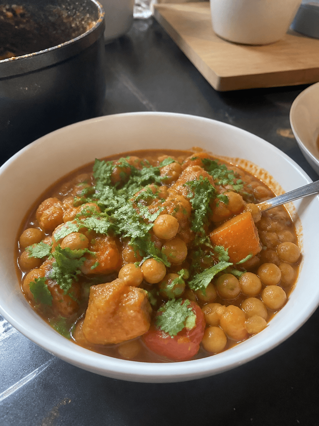 Spiced Sweet Potato & Chickpea Stew