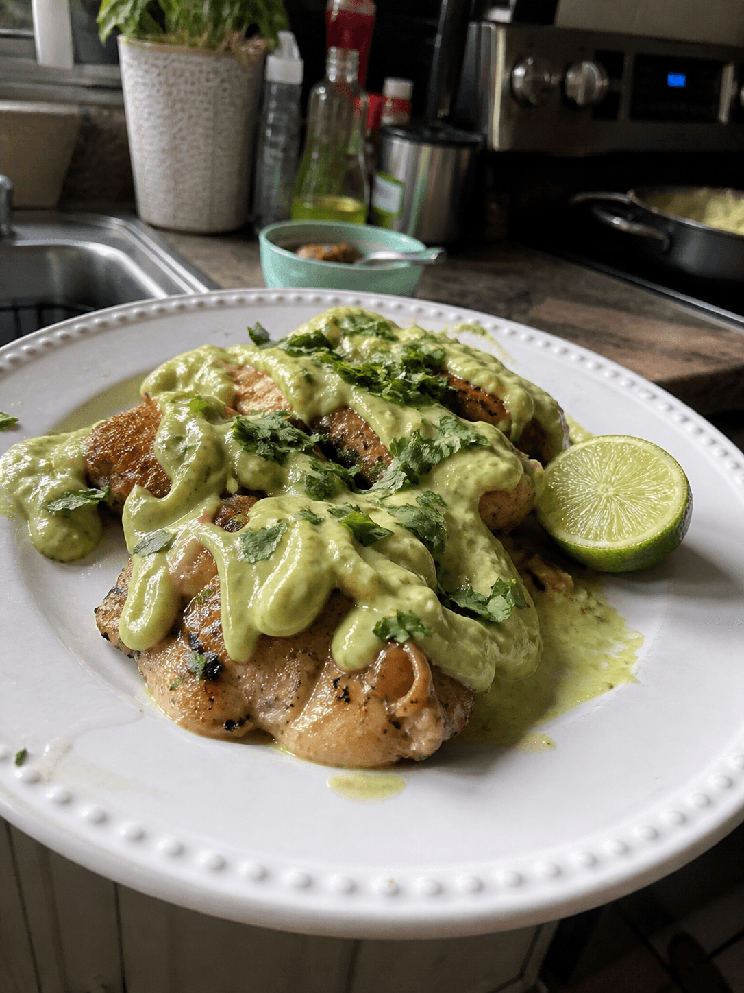 Spicy Avocado Cream Chicken