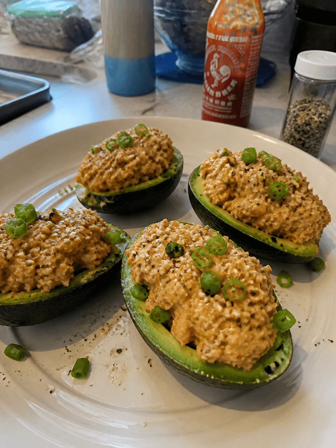 Spicy Tuna Avocado Boats