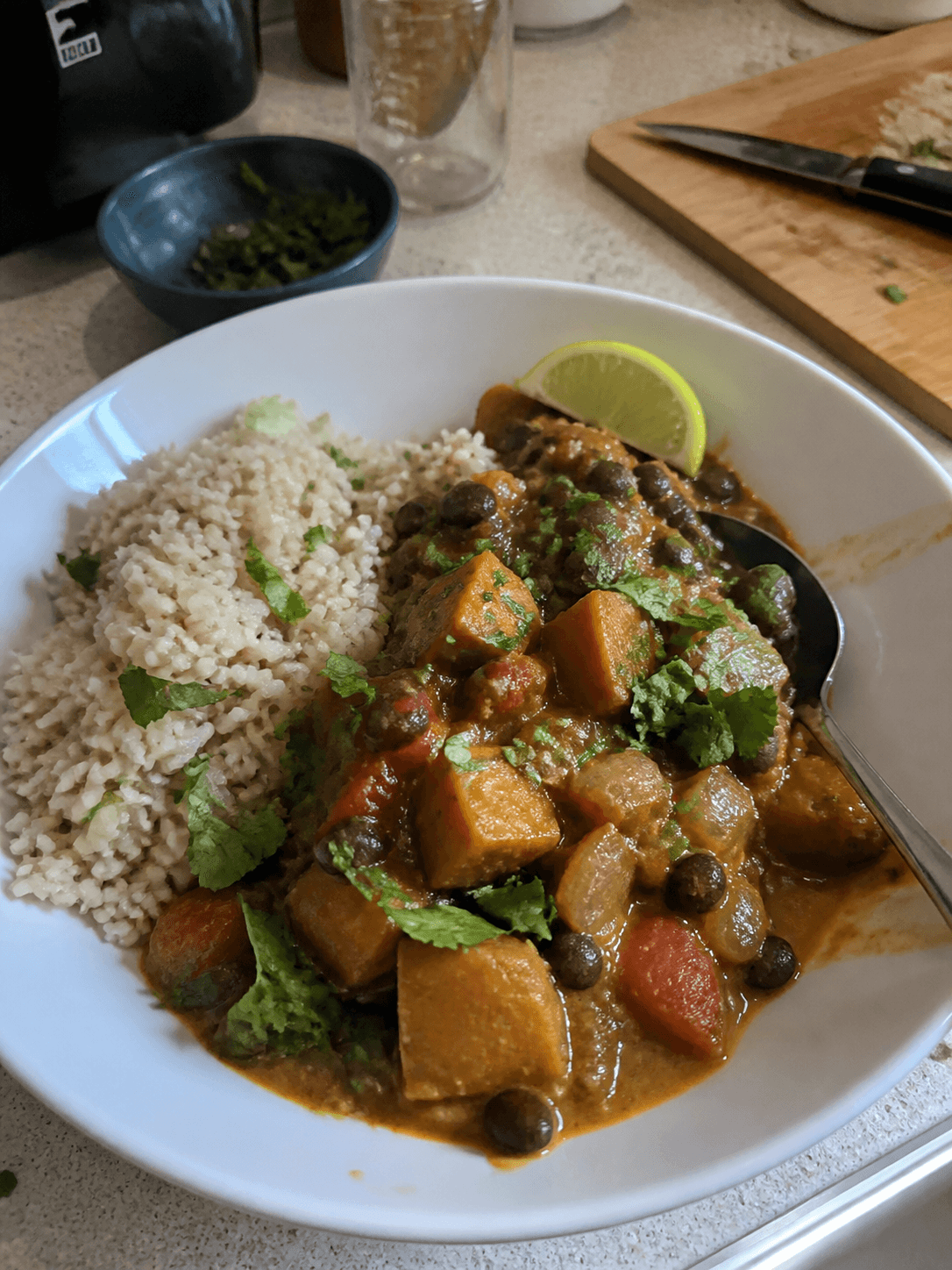 Sunshine Black Bean and Sweet Potato Curry