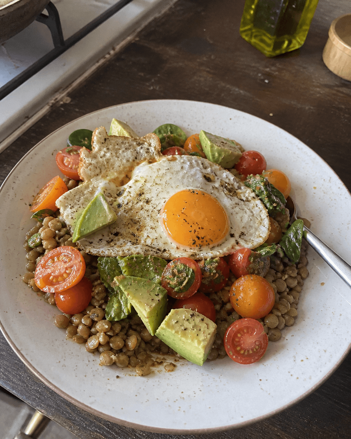 Sunshine Lentil & Egg Bowl