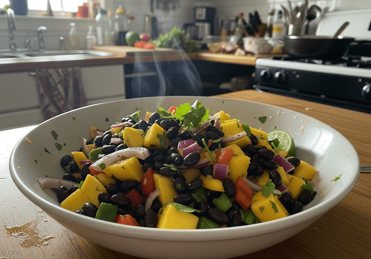 Tropical Black Bean and Mango Salad