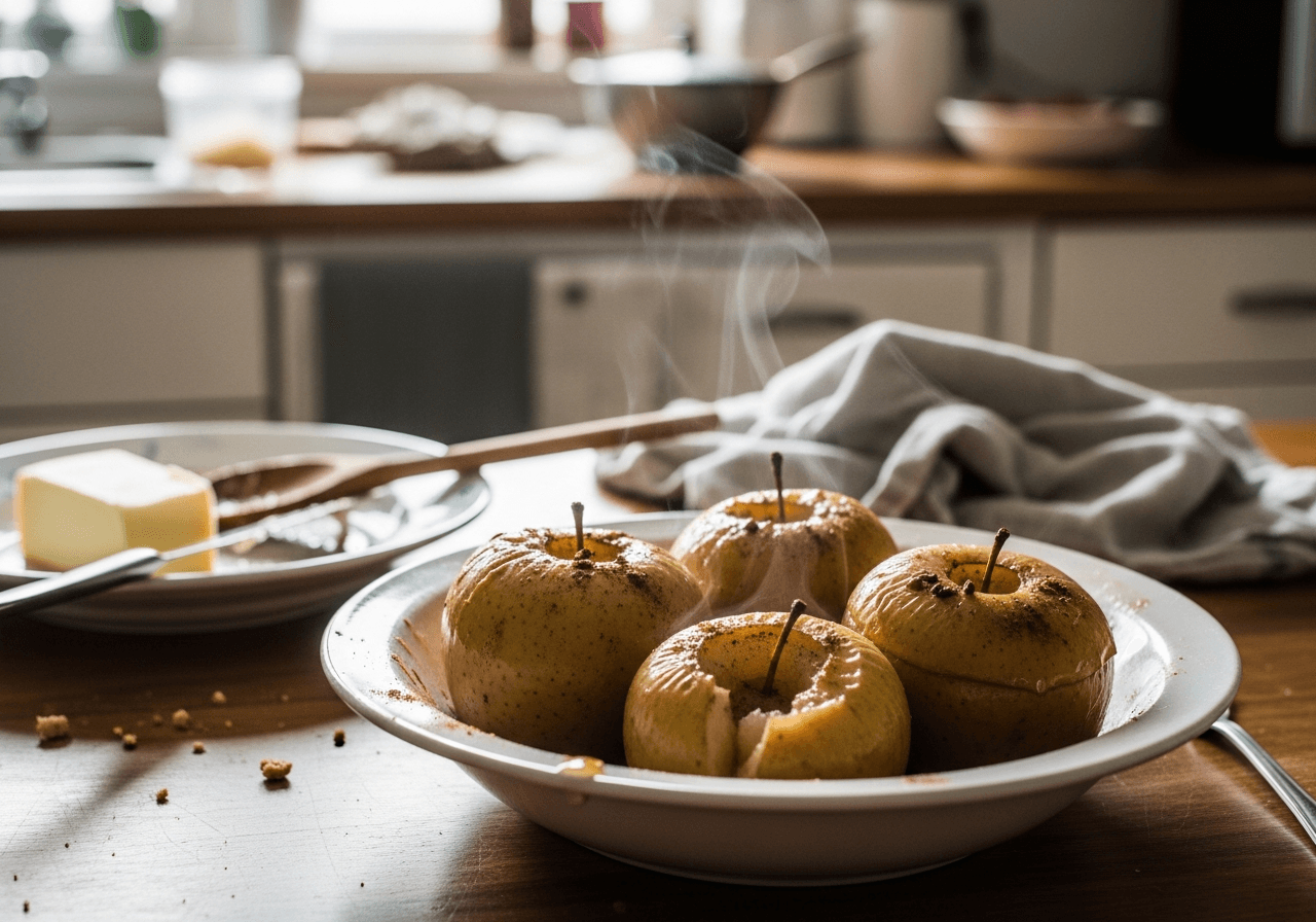 Warm Spiced Baked Apples