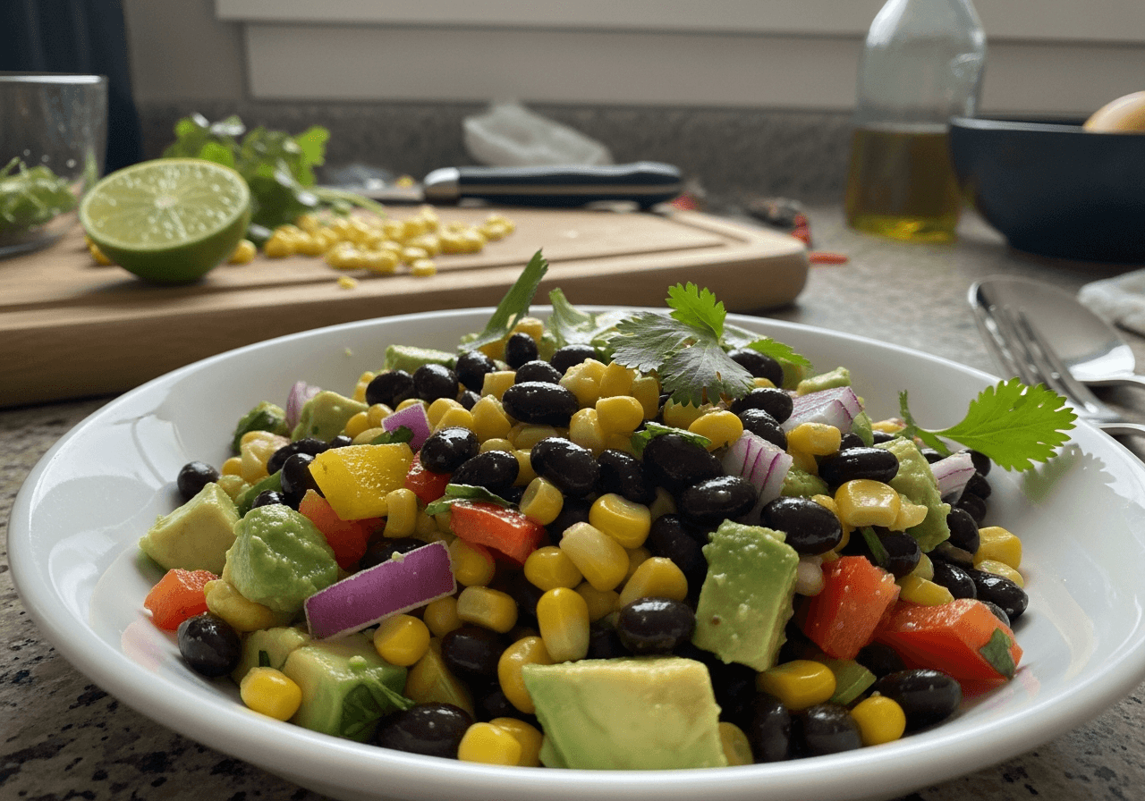 Zesty Black Bean and Corn Power Salad