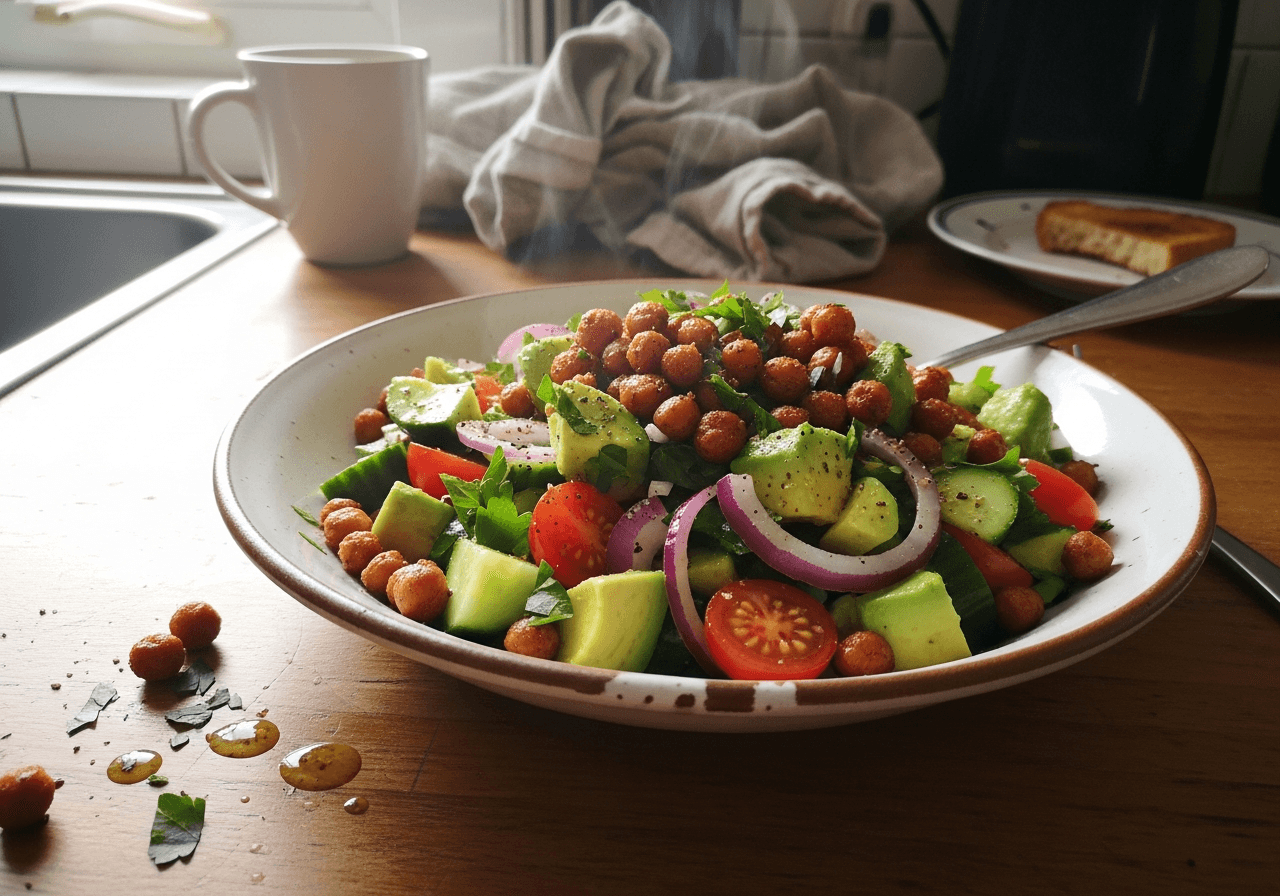 Zesty Chickpea Avocado Power Salad