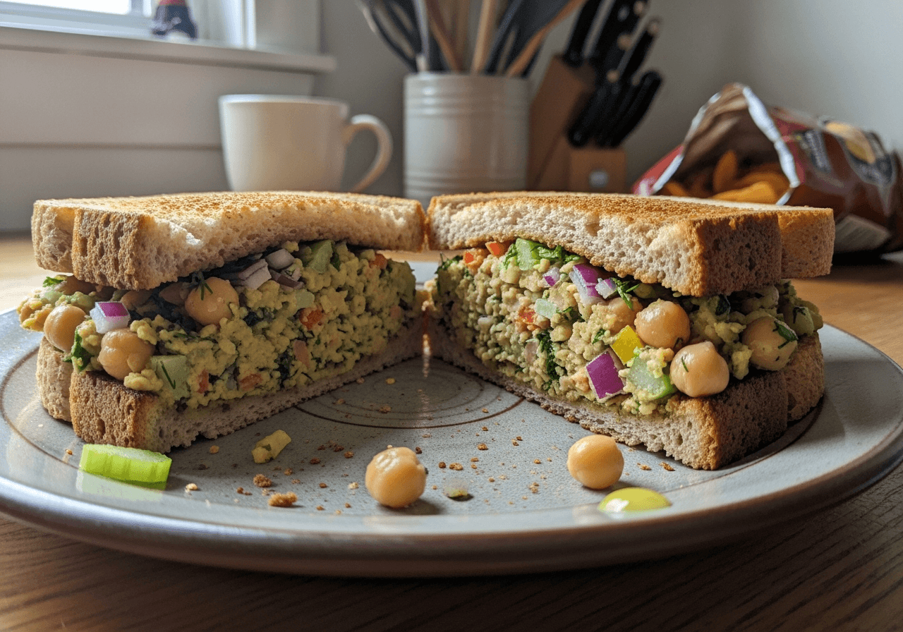 Zesty Chickpea Salad Sandwich