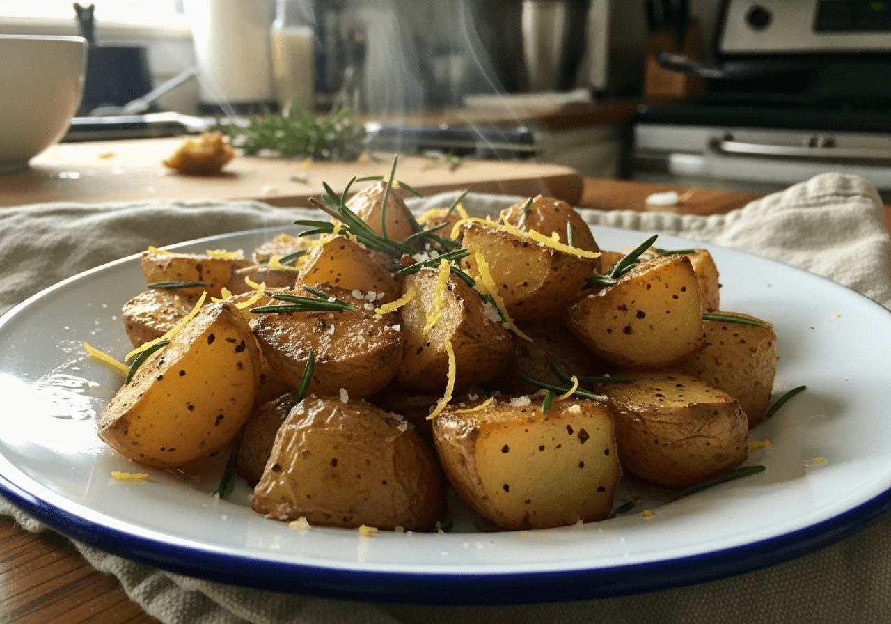 Zesty Lemon Rosemary Roasted Potatoes