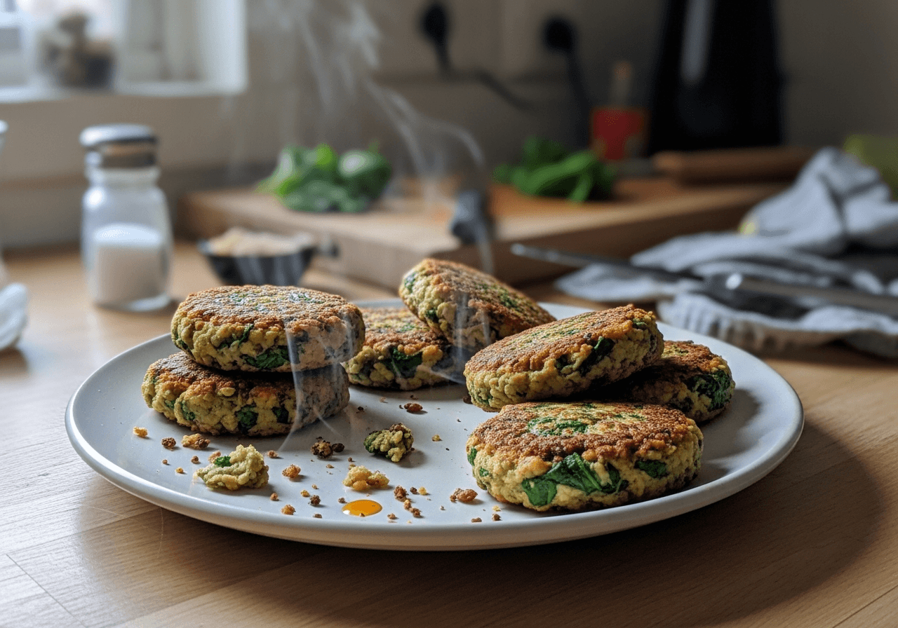 Zesty Lentil and Spinach Patties