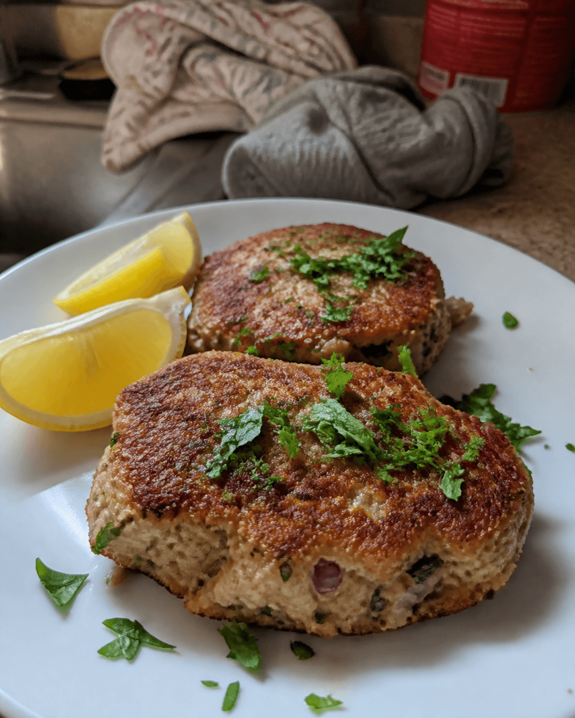 Zesty Tuna Patties with Fresh Lemon